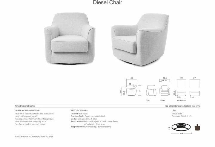 Diesel Swivel Chair