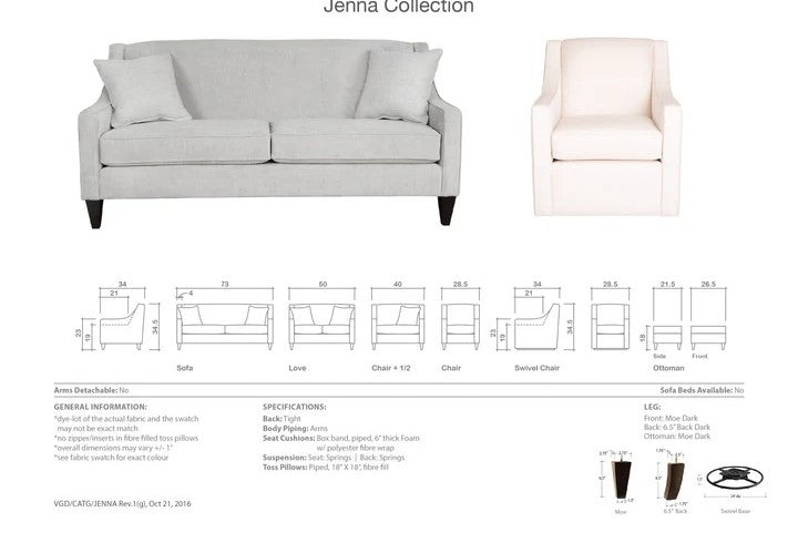 Jenna Swivel Chair