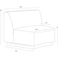Jaclyn Modular - Armless Chair