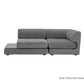 Harmony Modular - Armless Chair - Left Shelf