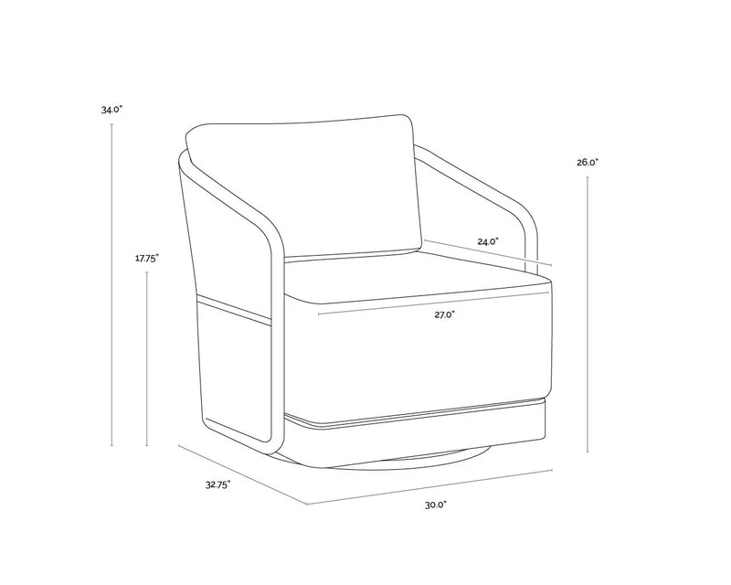 Allariz Swivel Armchair