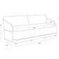 Allariz Sofa - Warm Grey - fabric