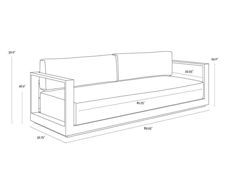 Tavira Outdoor Fabric Sofa