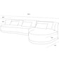 Laken Sofa Chaise - Raf