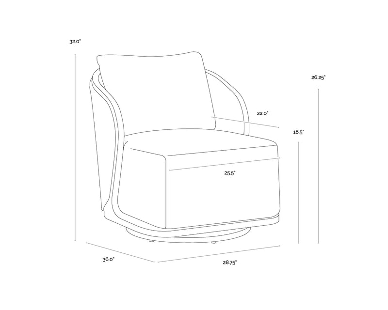 Bora Swivel Outdoor Lounge Chair
