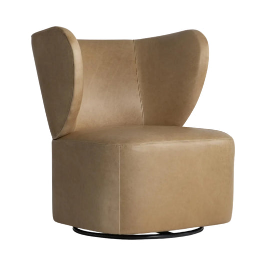 Oliver Leather Swivel Chair