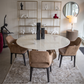 Luca Round Marble Dining Table