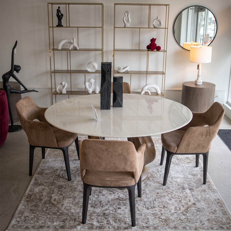 Luca Round Marble Dining Table