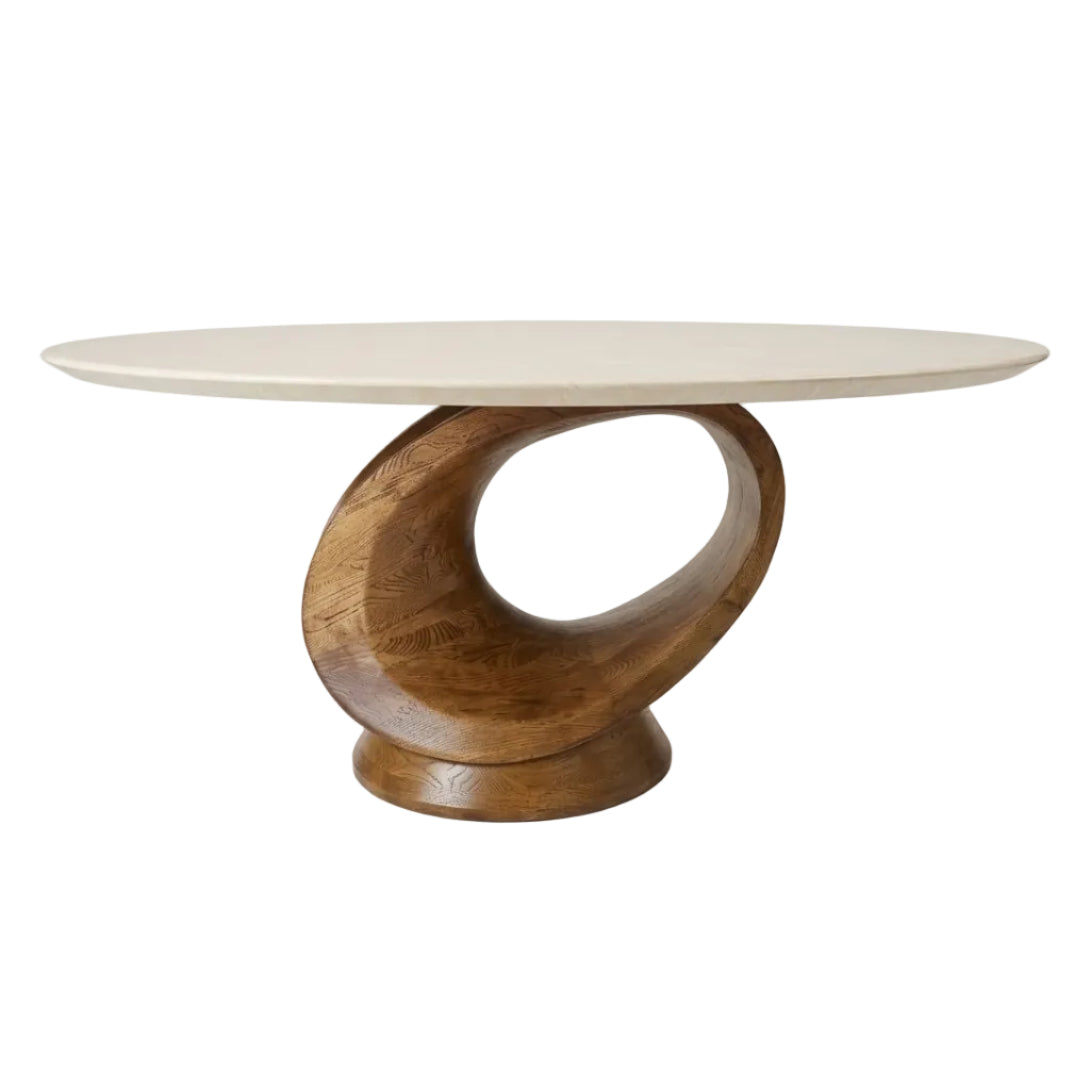 Luca Round Marble Dining Table