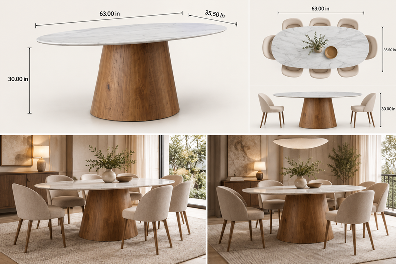 Orbit Oval Dining Table