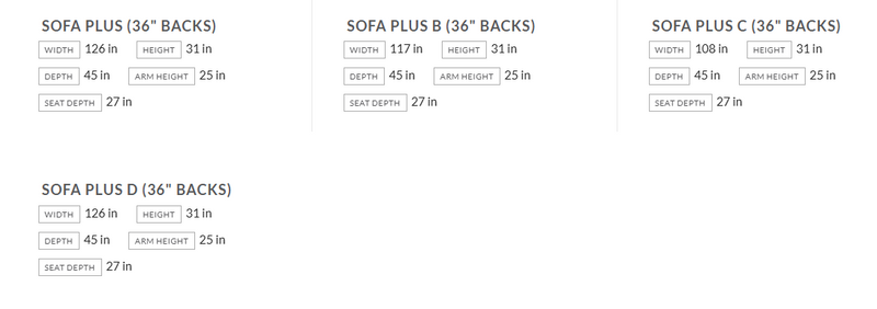 Lawrence Sectional Sofa Double Back Cushion